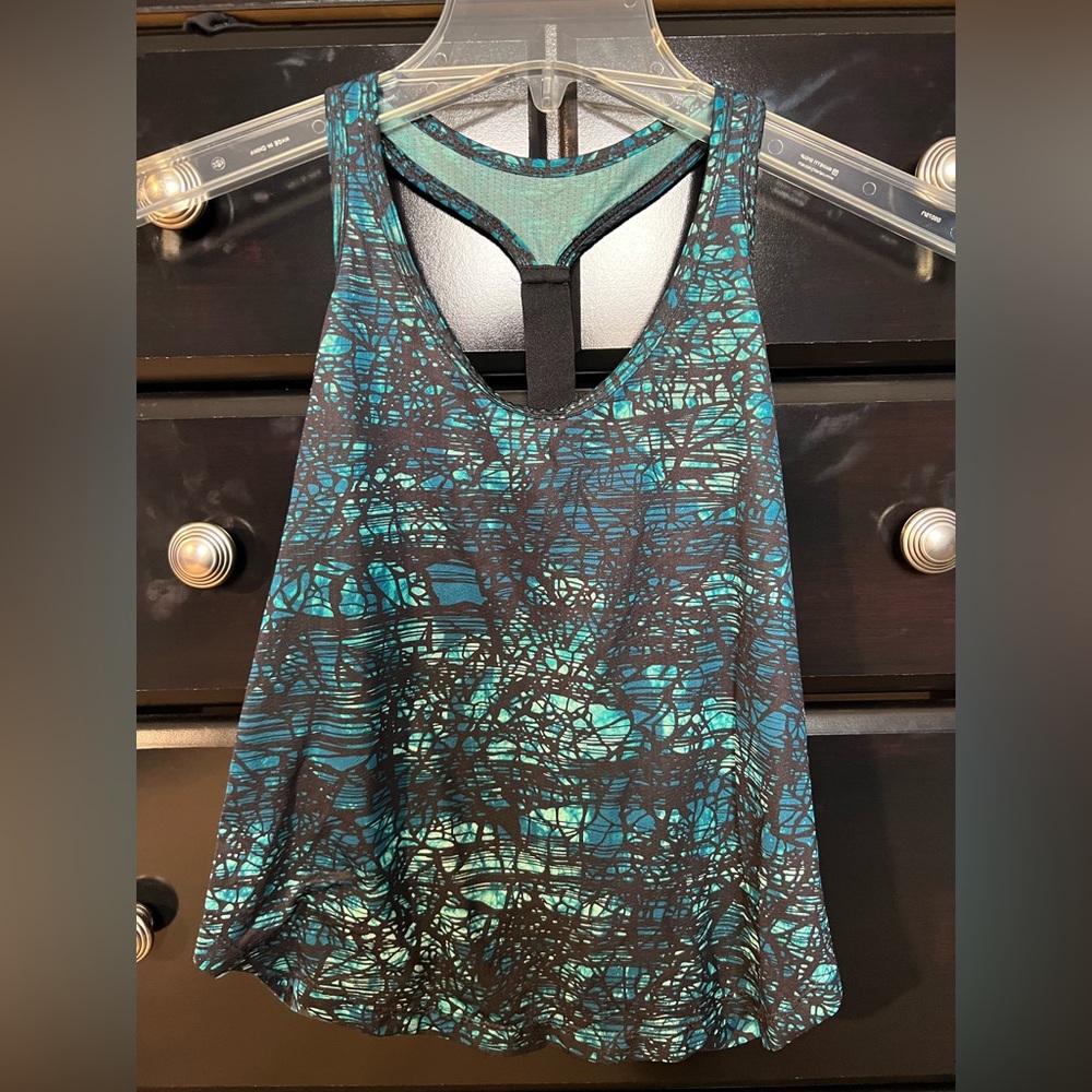 Old Navy Women’s Activewear Top, Blue/Black, XSP